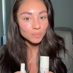 Content creator showcasing Nulastin products