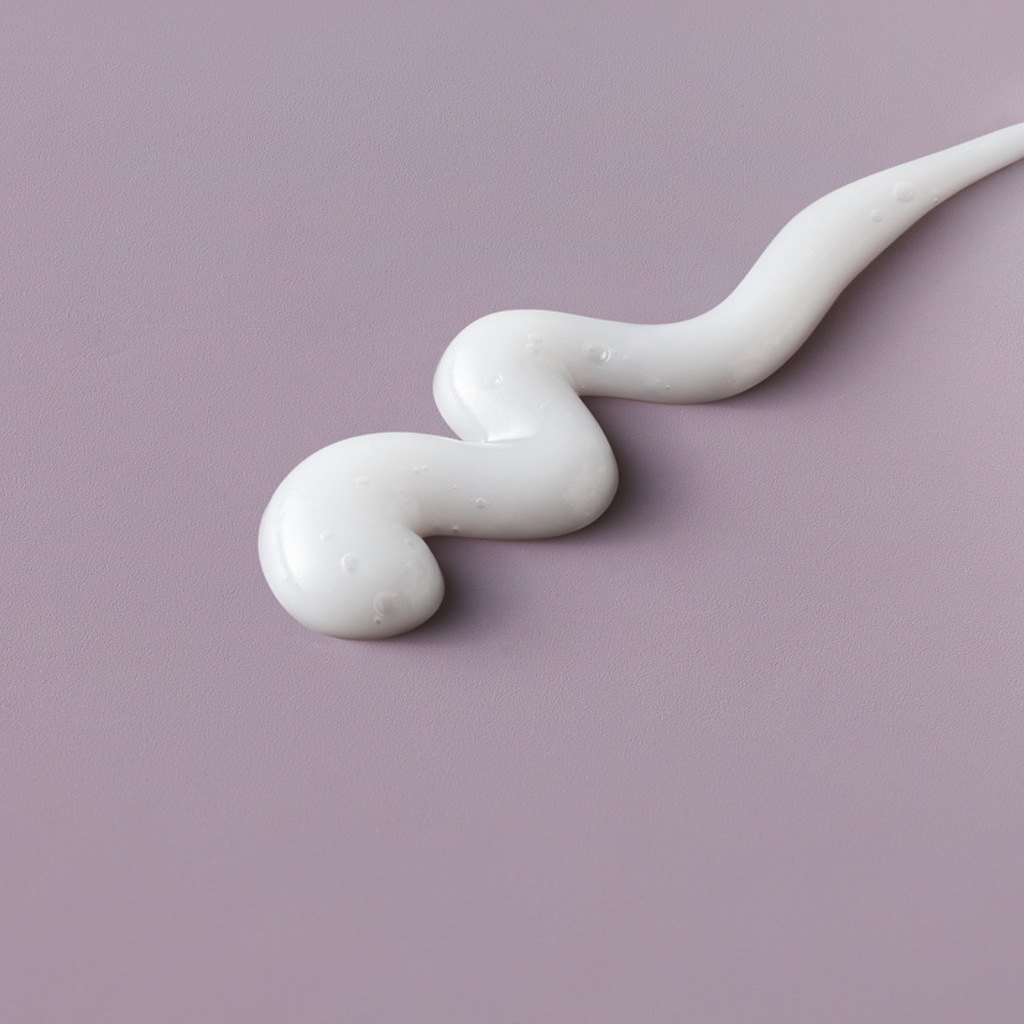 NULASTIN moisturizer applied on purple surface