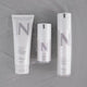 Video of Nulastin Radiant Skin Care Collection and close ups of the bottles