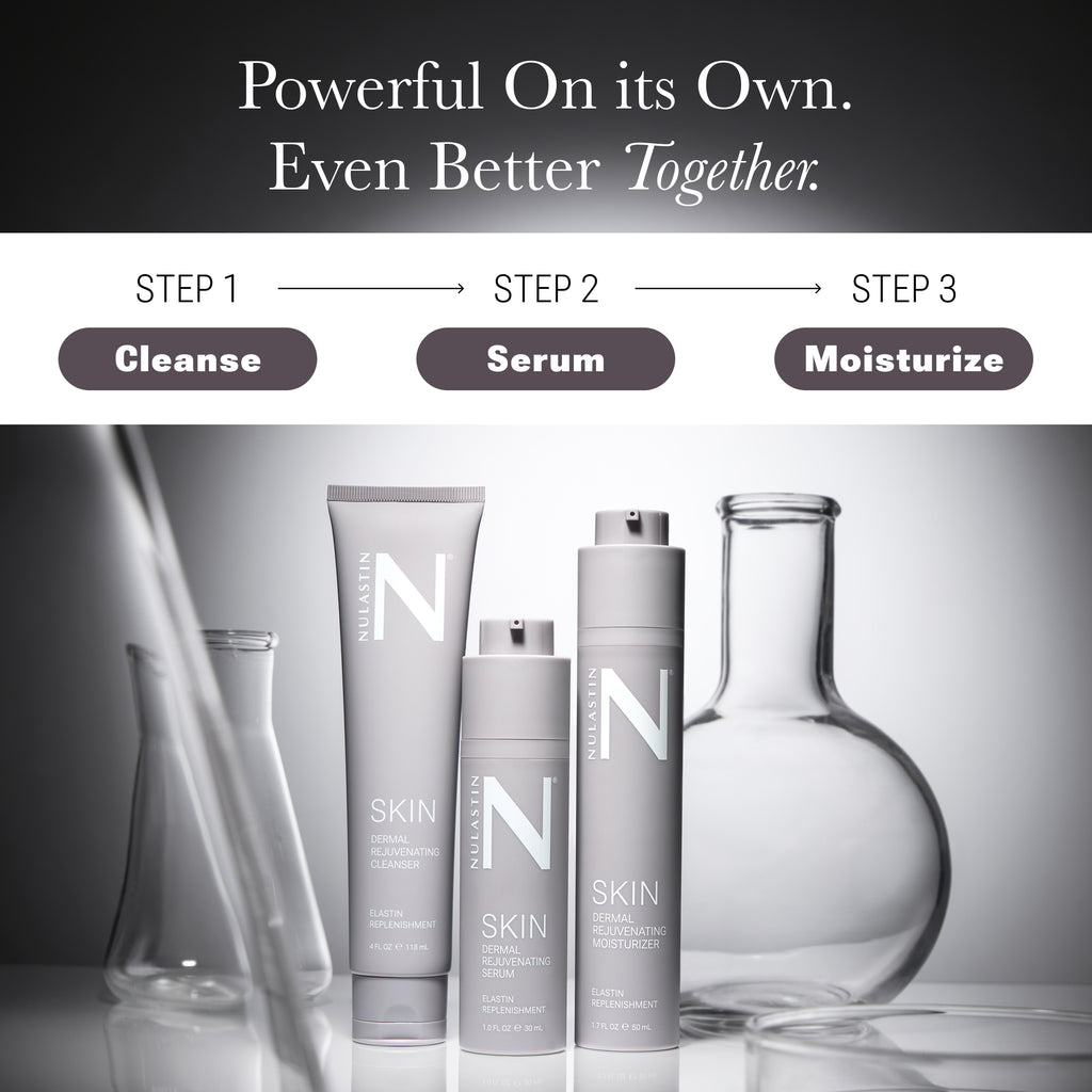 Front view of SKIN Dermal Rejuvenating Cleanser bottle showing product label on white background