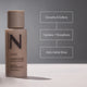 A list of benefits of scalp stimulating Nulastin Repair & Smooth Conditioner with elastin replenishment