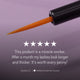 Signature Collection LASH 2-Pack shown as an angled lash serum tube with five-star rating on a dark purple background