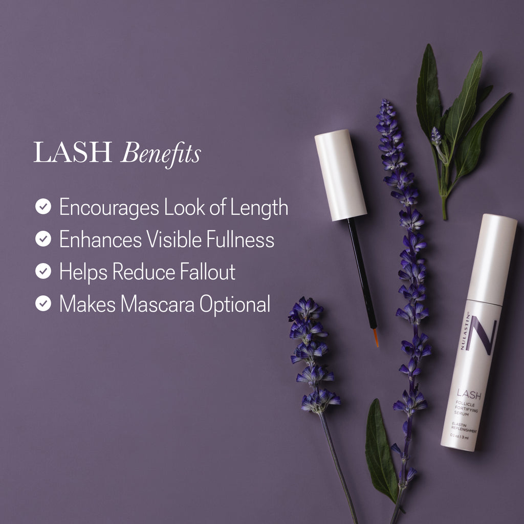 List of product benefits for Nulastin Lash Follicle Fortifying Serum