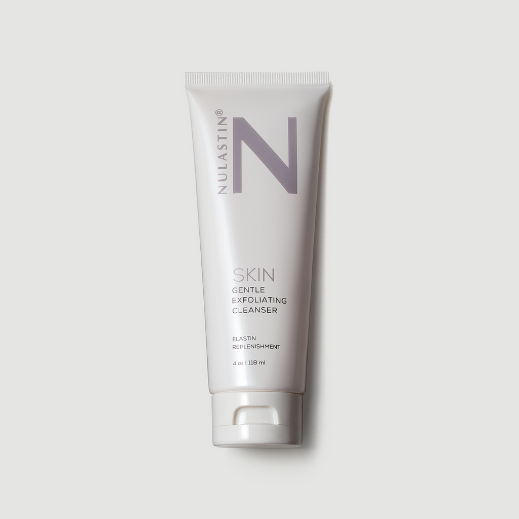 White NULASTIN Skin Cleanser Bottle against white background