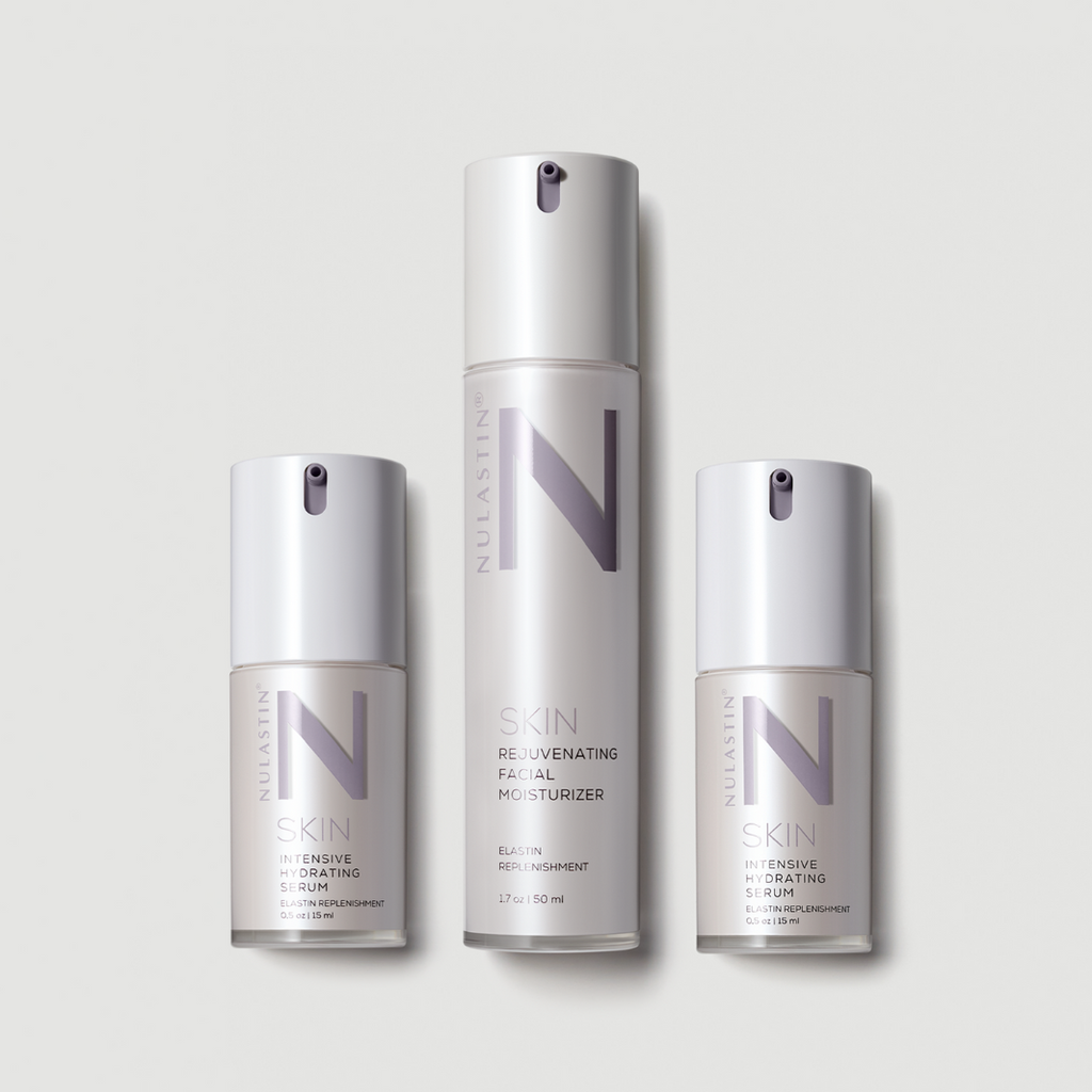 NULASTIN 2-step skincare bottles against white background